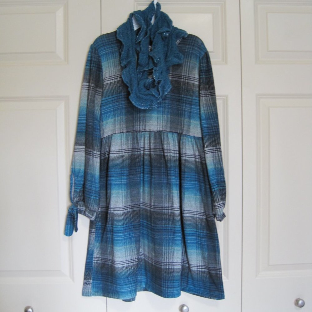 Knitworks dress & scarf sz XL girls